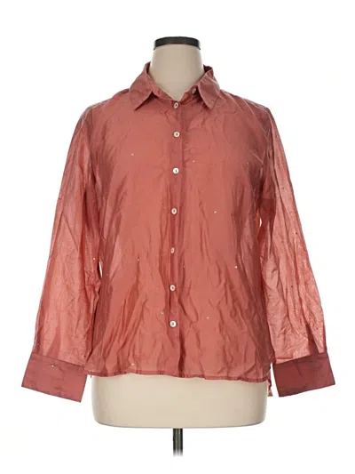 Pre-owned Bailey44 3/4 Sleeve Button Down Shirt In Red