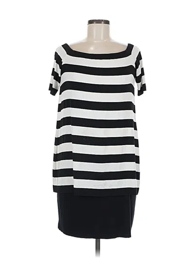 Pre-owned Bailey44 3/4 Sleeve Top Black Boatneck Tops