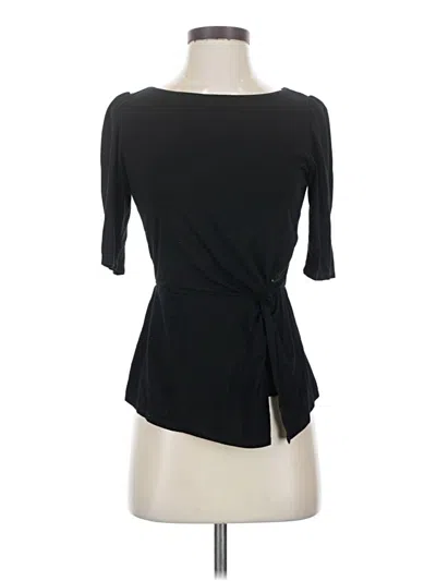Pre-owned Bailey44 3/4 Sleeve Top Black Boatneck Tops