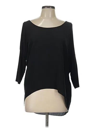Pre-owned Bailey44 3/4 Sleeve Top Black Boatneck Tops