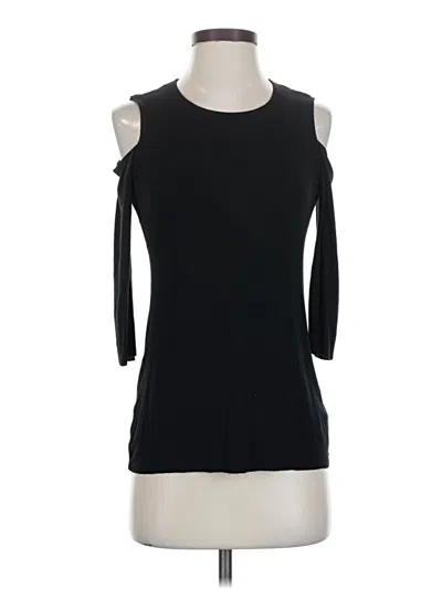 Pre-owned Bailey44 3/4 Sleeve Top Black Cold Shoulder Neckline Tops