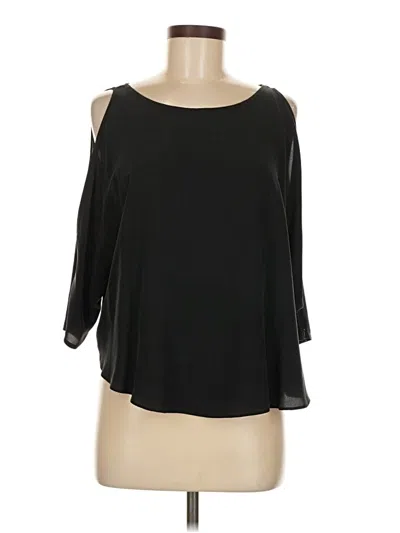Pre-owned Bailey44 3/4 Sleeve Top Black Cold Shoulder Neckline Tops