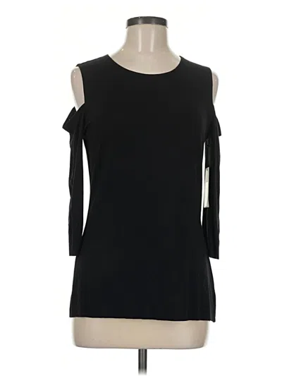 Pre-owned Bailey44 3/4 Sleeve Top Black Cold Shoulder Neckline Tops