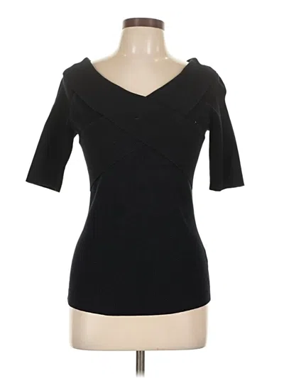 Pre-owned Bailey44 3/4 Sleeve Top Black One Shoulder Neckline Tops