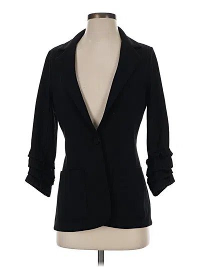 Pre-owned Bailey44 3/4 Sleeve Top Black Plunge Neckline Tops