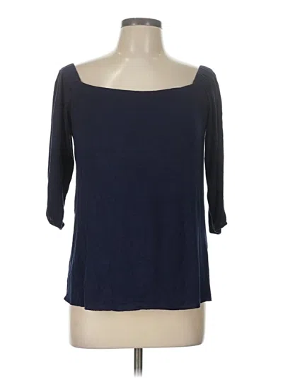 Pre-owned Bailey44 3/4 Sleeve Top Blue Boatneck Tops