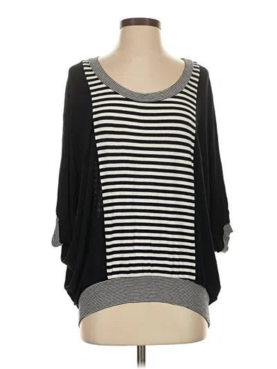 Pre-owned Bailey44 3/4 Sleeve Top Blue Scoop Neck Tops