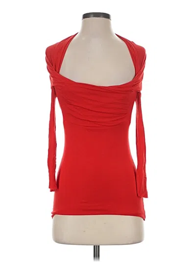 Pre-owned Bailey44 3/4 Sleeve Top Red Strapless Neckline Tops