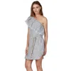 Bailey44 Agadir One Shoulder Dress In Grey
