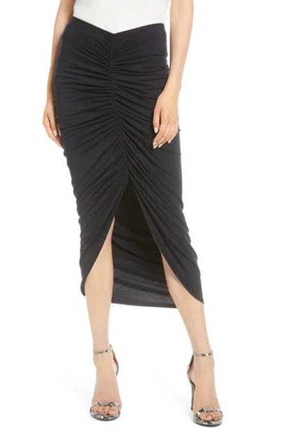 Bailey44 Bailey 44 Santorini Ruched Front Skirt In Black