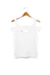 Bailey44 Women's Stella White Cut Out Sweat In White