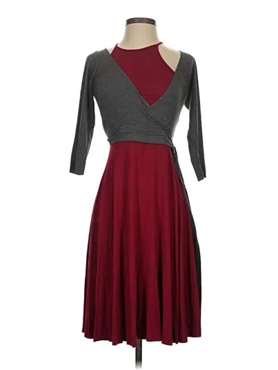 Pre-owned Bailey44 Casual Dress In Burgundy