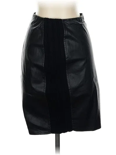 Pre-owned Bailey44 Faux Leather Skirt In Black