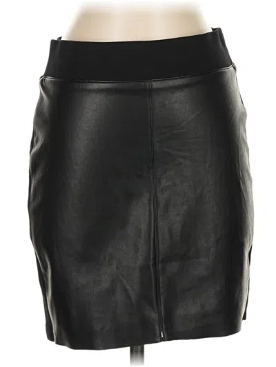 Pre-owned Bailey44 Faux Leather Skirt In Black