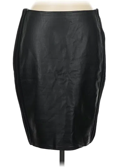 Pre-owned Bailey44 Faux Leather Skirt In Black