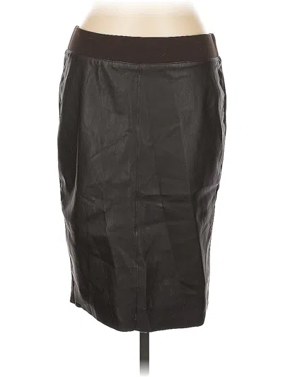 Pre-owned Bailey44 Faux Leather Skirt In Brown