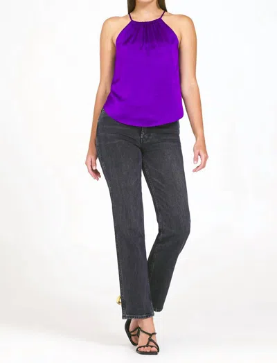 Bailey44 Fiorella Satin Top In Magenta In Pink