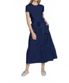 Bailey44 Frankie Poplin Dress In Deep Sea In Blue