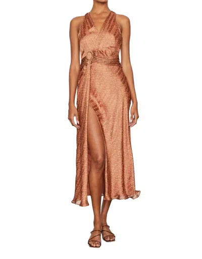 Bailey44 Kori Long Maxi Dress In Coral In Brown
