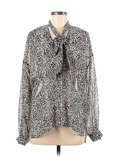 Pre-owned Bailey44 Long Sleeve Blouse In Black