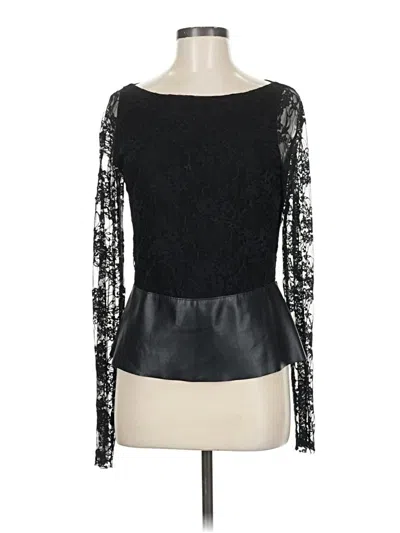 Pre-owned Bailey44 Long Sleeve Blouse In Black