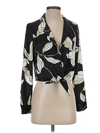 Pre-owned Bailey44 Long Sleeve Blouse In Black