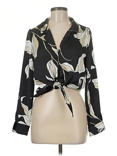Pre-owned Bailey44 Long Sleeve Blouse In Black