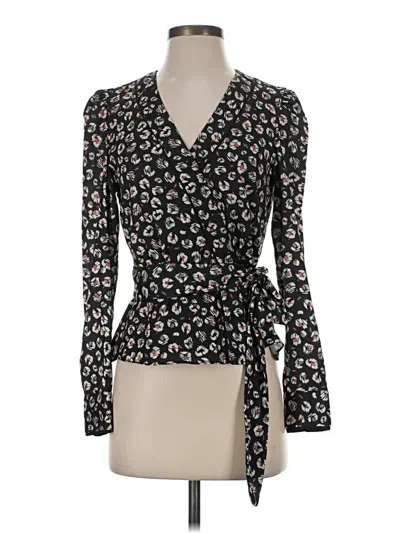 Pre-owned Bailey44 Long Sleeve Blouse In Black