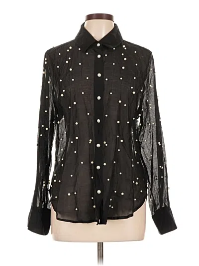 Pre-owned Bailey44 Long Sleeve Blouse In Black