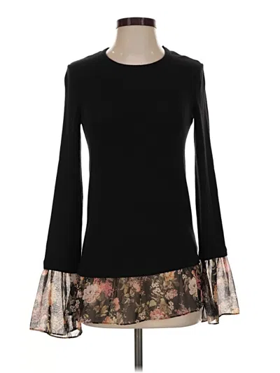 Pre-owned Bailey44 Long Sleeve Blouse In Black