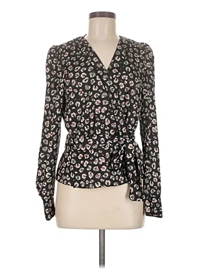 Pre-owned Bailey44 Long Sleeve Blouse In Black