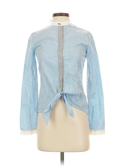 Pre-owned Bailey44 Long Sleeve Blouse In Blue
