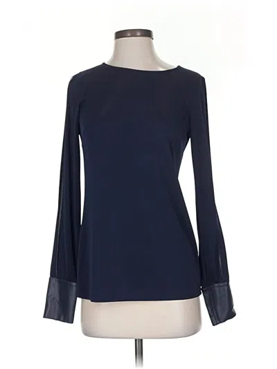 Pre-owned Bailey44 Long Sleeve Blouse In Blue