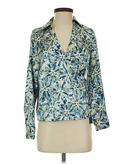 Pre-owned Bailey44 Long Sleeve Blouse In Blue