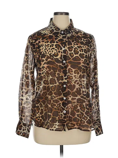 Pre-owned Bailey44 Long Sleeve Blouse In Brown