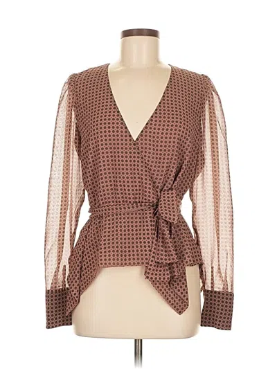 Pre-owned Bailey44 Long Sleeve Blouse In Brown