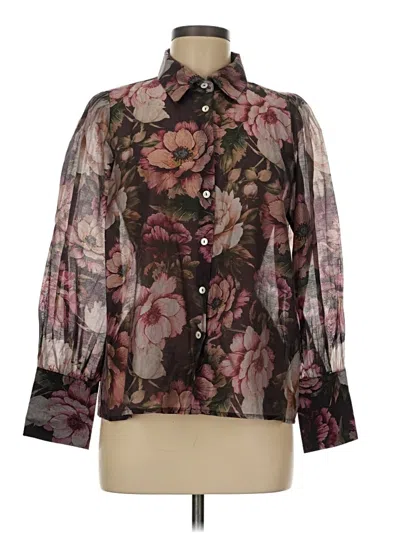 Pre-owned Bailey44 Long Sleeve Blouse In Brown