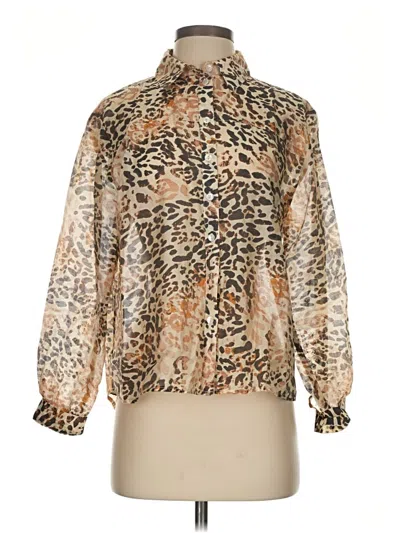 Pre-owned Bailey44 Long Sleeve Blouse In Brown