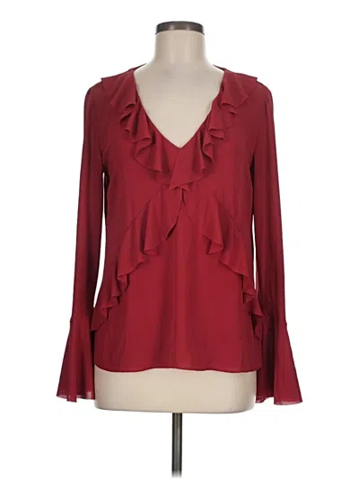 Pre-owned Bailey44 Long Sleeve Blouse In Burgundy