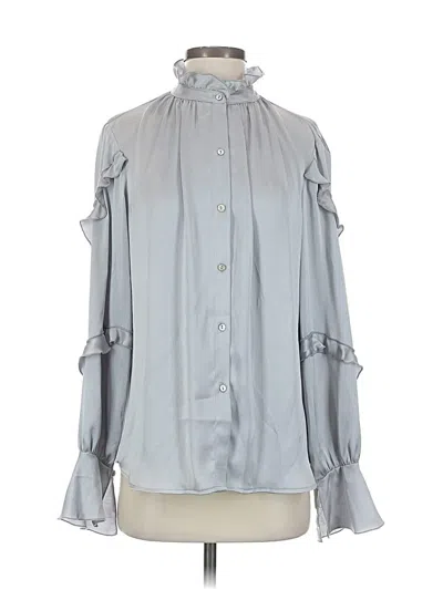 Pre-owned Bailey44 Long Sleeve Blouse In Gray