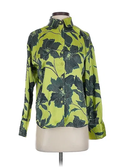 Pre-owned Bailey44 Long Sleeve Blouse In Green
