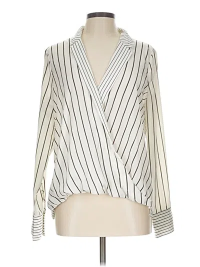 Pre-owned Bailey44 Long Sleeve Blouse In Ivory