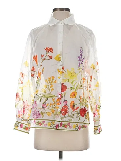 Pre-owned Bailey44 Long Sleeve Blouse In Ivory