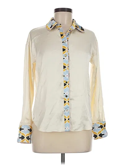 Pre-owned Bailey44 Long Sleeve Blouse In Ivory