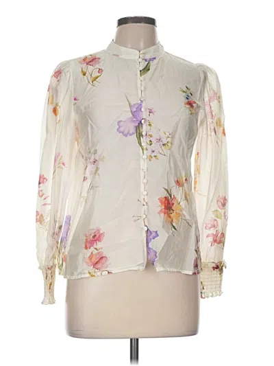 Pre-owned Bailey44 Long Sleeve Blouse In Ivory