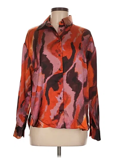 Pre-owned Bailey44 Long Sleeve Blouse In Orange