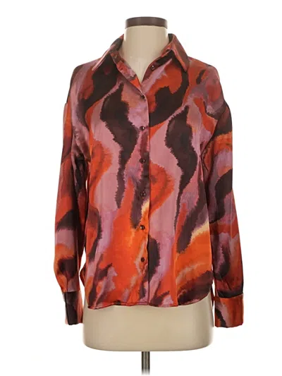 Pre-owned Bailey44 Long Sleeve Blouse In Orange