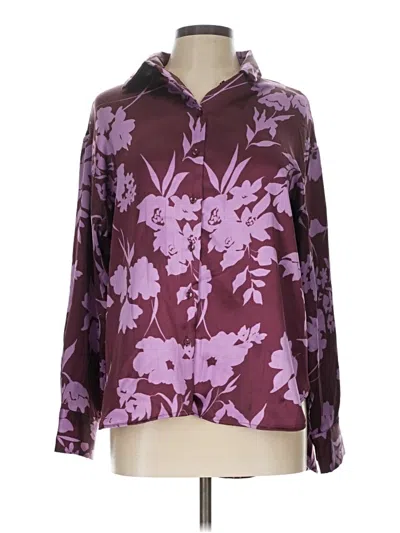 Pre-owned Bailey44 Long Sleeve Blouse In Purple