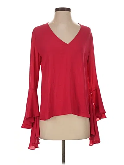 Pre-owned Bailey44 Long Sleeve Blouse In Red