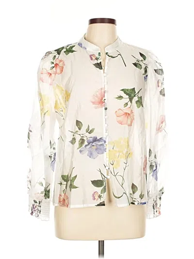 Pre-owned Bailey44 Long Sleeve Blouse In White